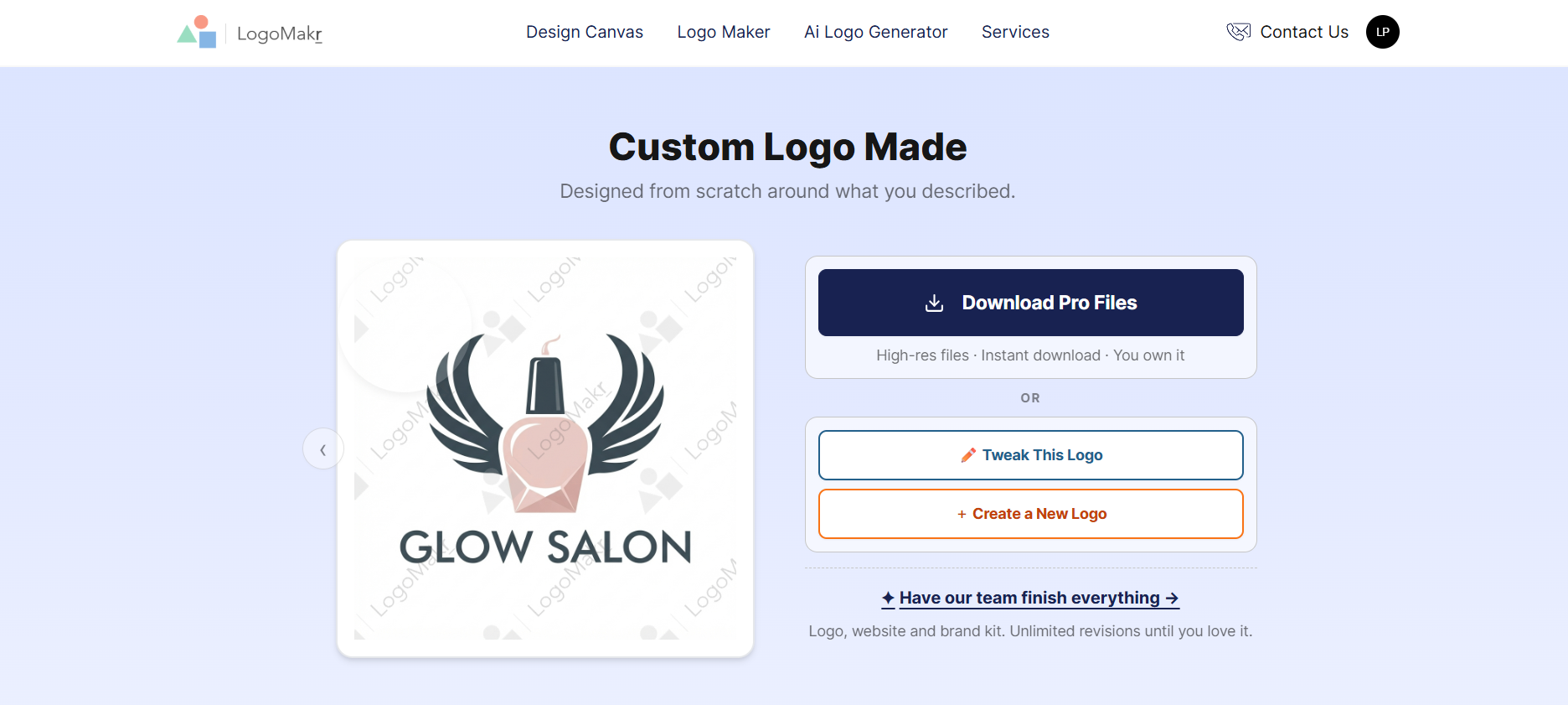 Logo makr beuty logo