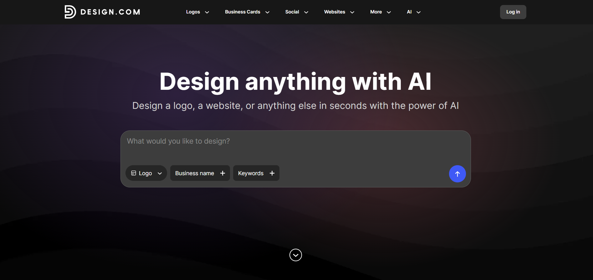 design.com logo maker Clear homepage