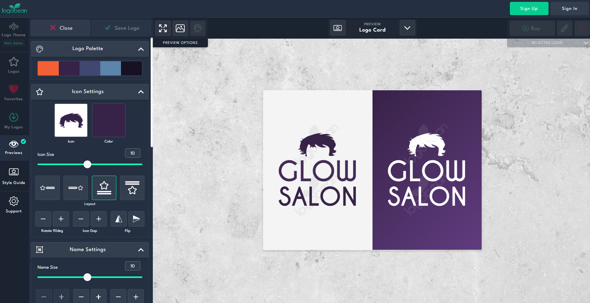 glowsalon posters
